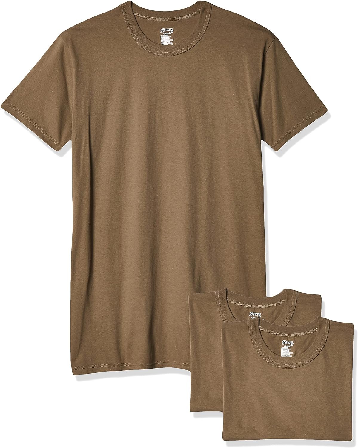 Soffe Men's 3 Pack-100% Cotton Military Tee