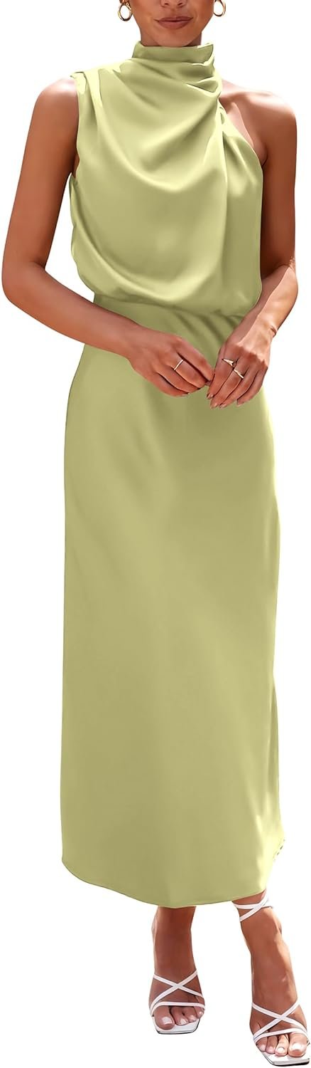 PRETTYGARDEN Women's 2024 Summer Satin Dress