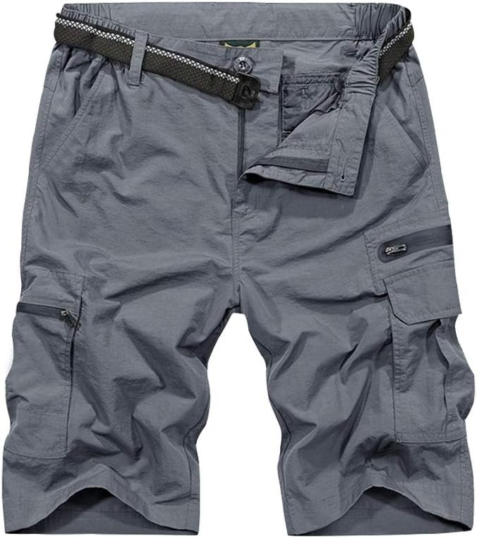 Jessie Kidden Mens Outdoor Casual Expandable Waist Shorts