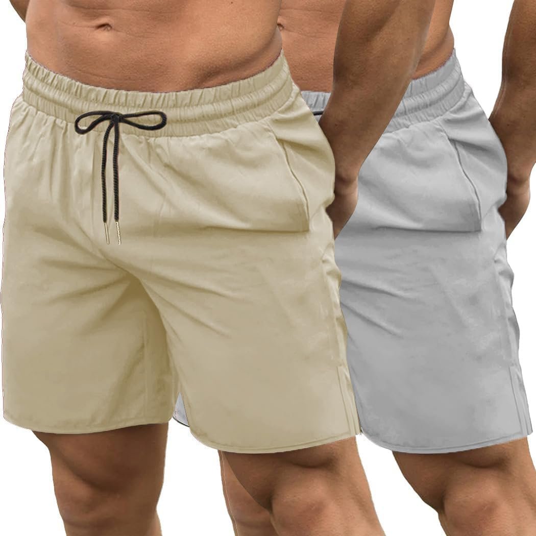 COOFANDY Men's 2 Pack Gym Workout Shorts