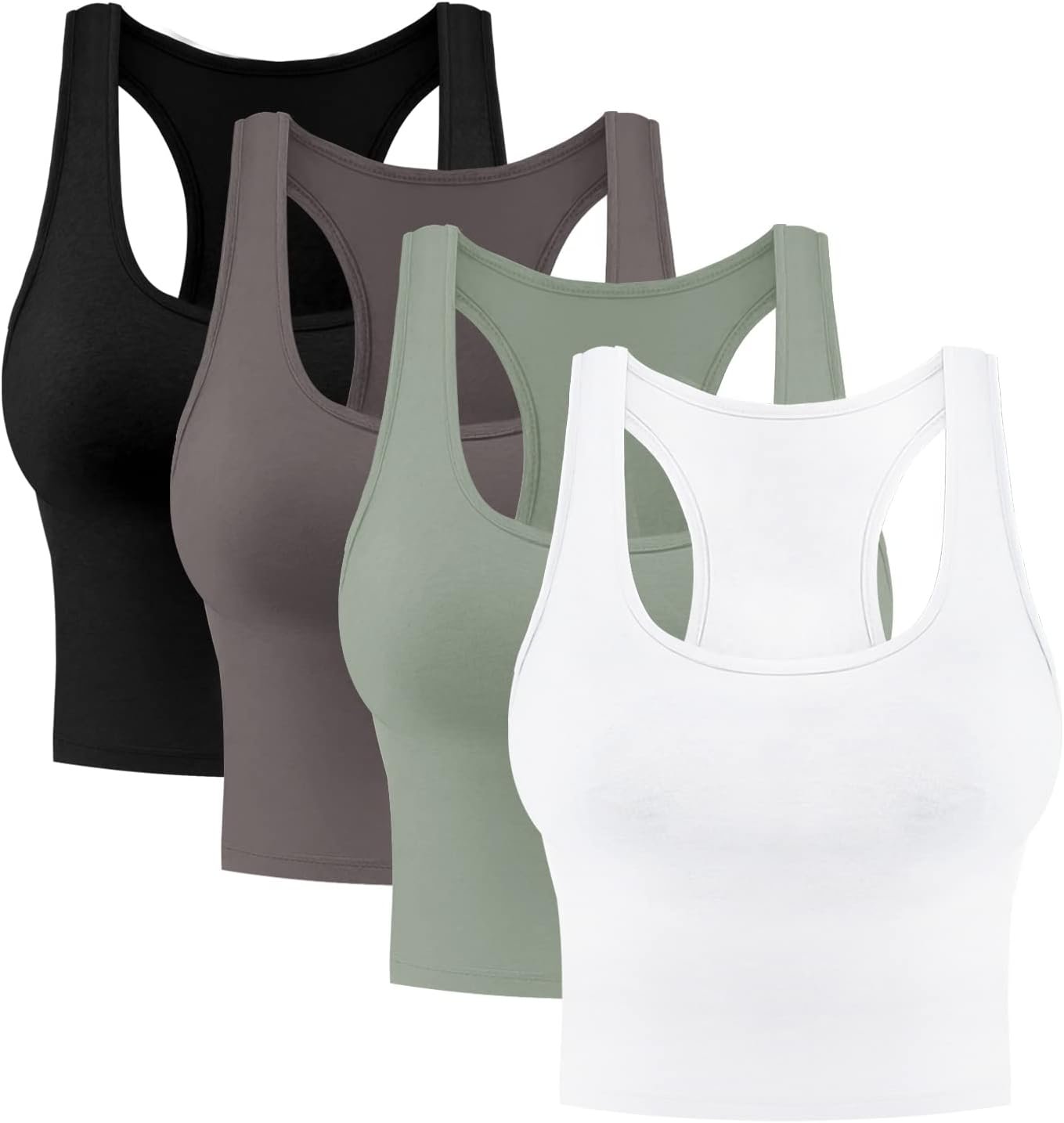 4 Pieces Women's Crop Tops