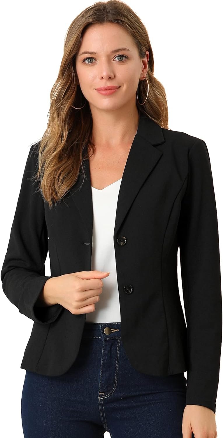 Allegra K Women's Work Office Blazer